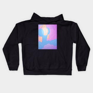 Lady In The Clouds Kids Hoodie